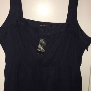 NWT The Limited Navy Blue Top, size medium
